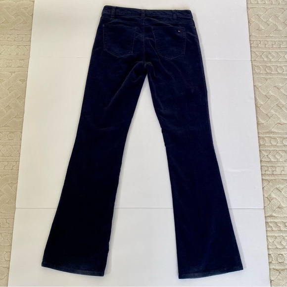 Tommy Hilfiger Navy Velvet Corduroy Pants | Flare Leg | Size 29 - Picture 3 of 7